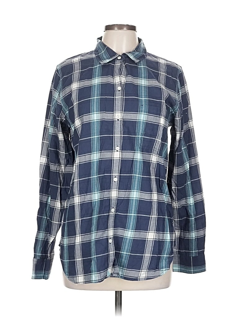 Pre-owned Untuckit Long Sleeve Polo Shirt In Blue