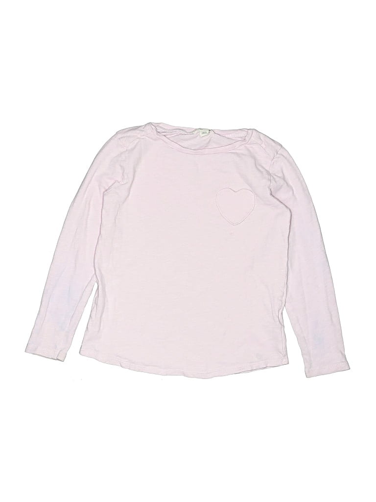 Pre-owned Crewcuts Kids' Long Sleeve T-shirt In Purple