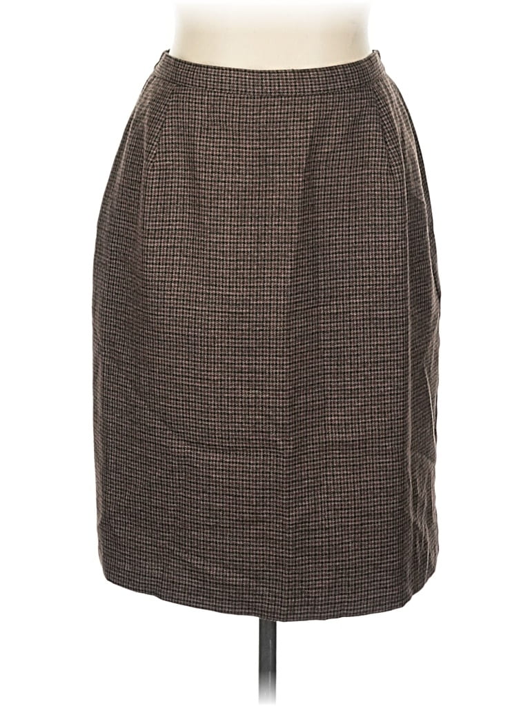 Pre-owned Briggs New York Formal Skirt In Brown