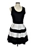 Assorted Brands Stripes Black Casual Dress Size M - photo 1