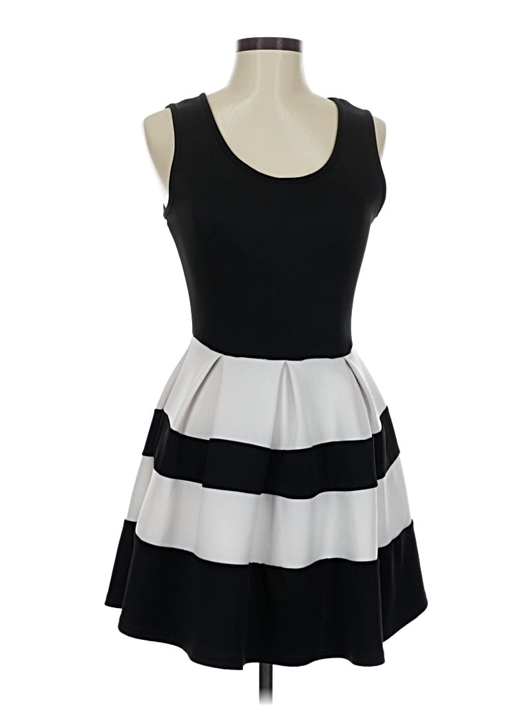 Pre-owned Assorted Brands Casual Dress In Black