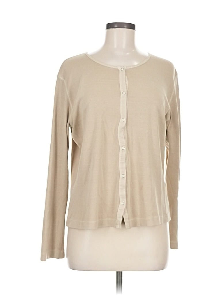 Pre-owned Fresh Produce Cardigan Sweater In Brown