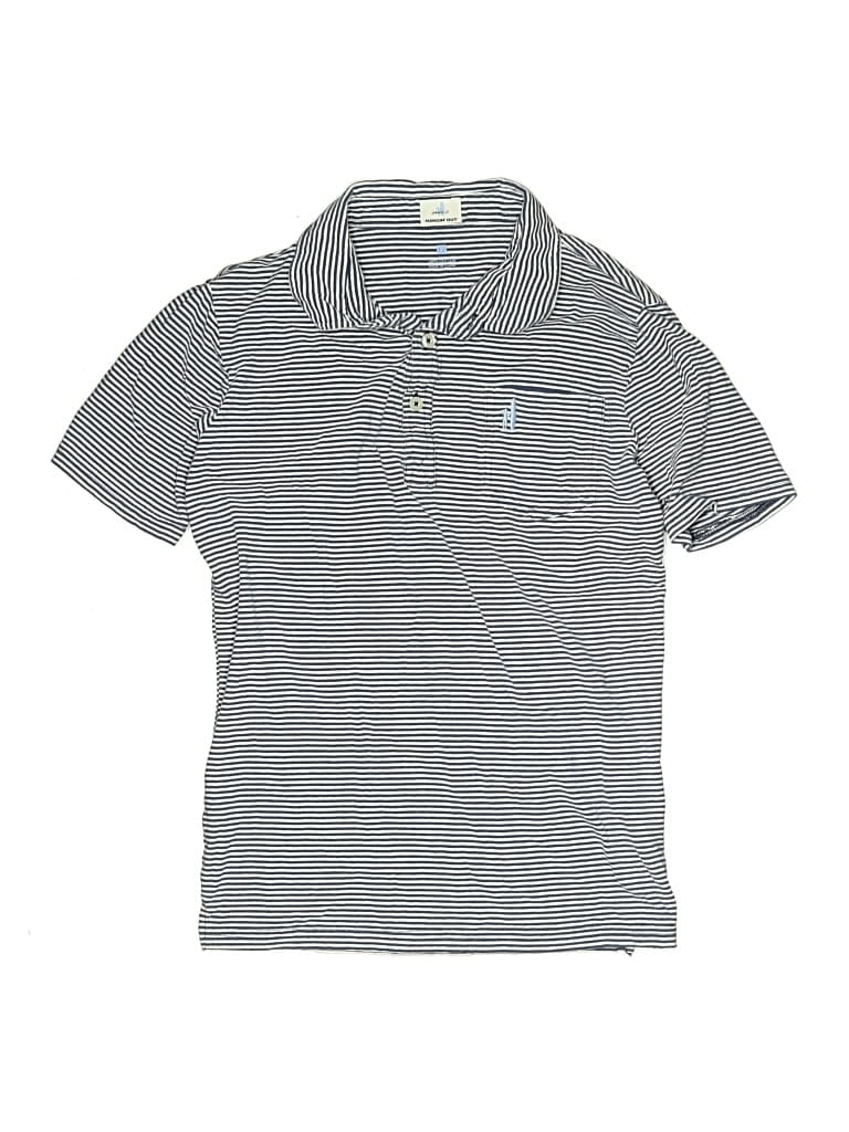 Pre-owned Johnnie-o Kids' Short Sleeve Polo Shirt In Gray