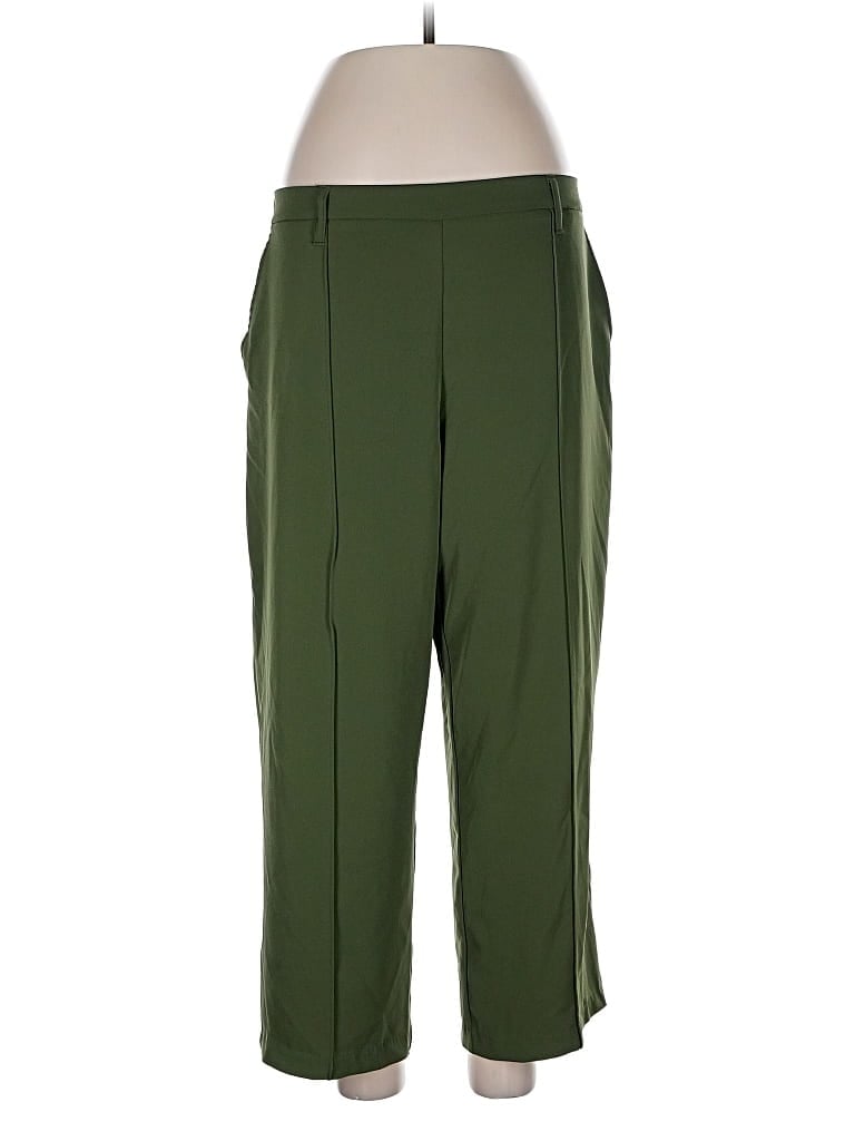 Pre-owned Nicole Miller Active Pants In Green