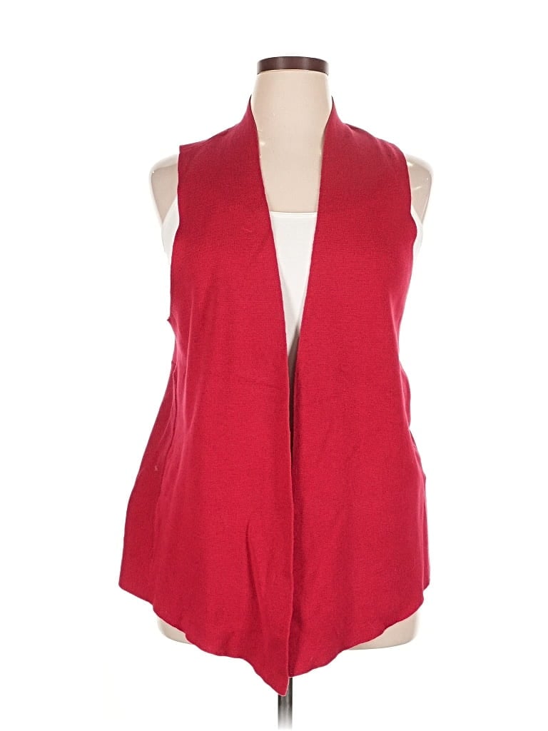 Pre-owned Chico's Cardigan Sweater In Red