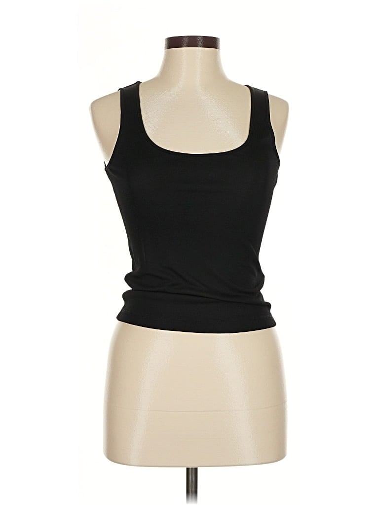 Pre-owned Moschino Cheap And Chic Tank Top Black Strapless Neckline Tops