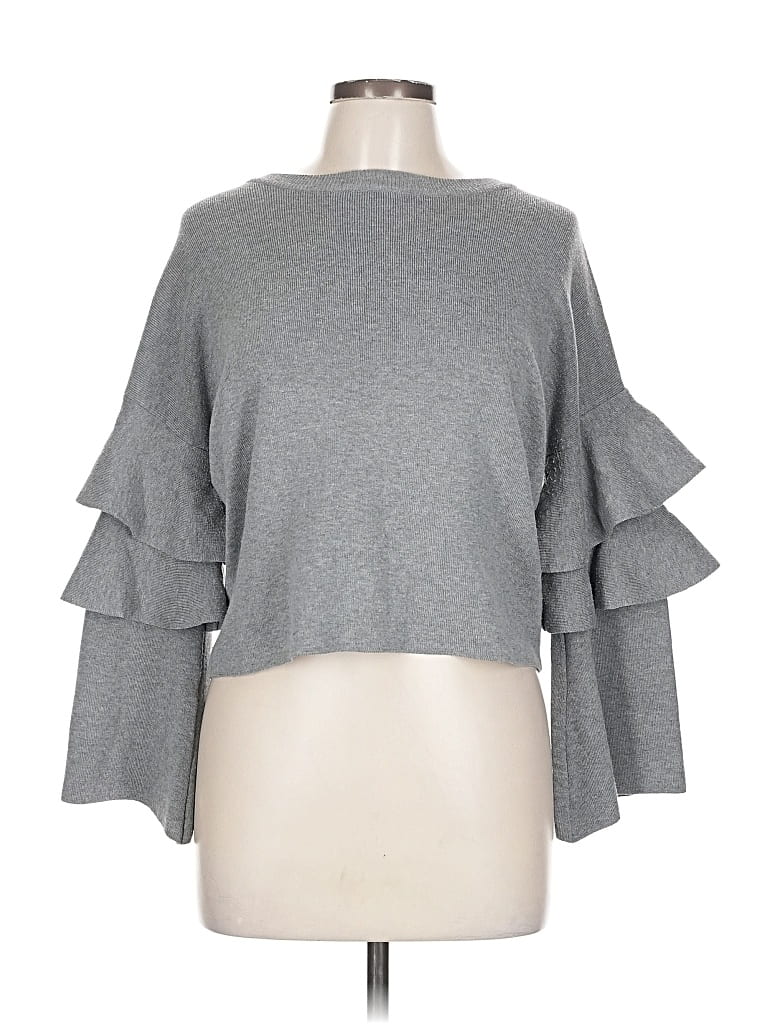 Pre-owned Altar'd State Pullover Sweater In Gray