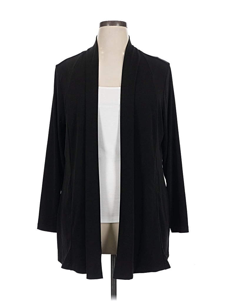 Pre-owned Susan Graver Kimono In Black