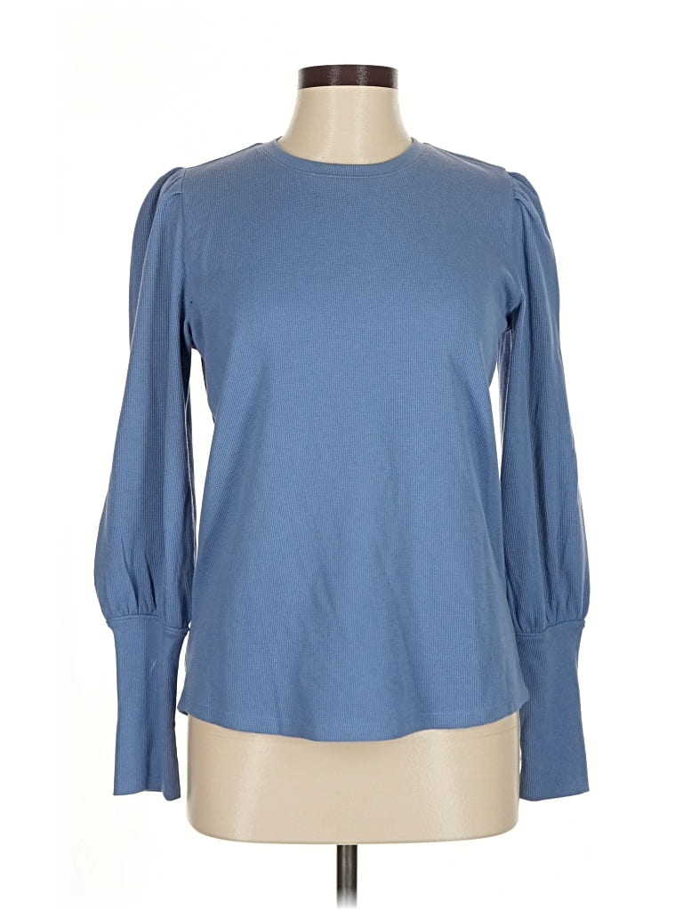 Pre-owned Caslon Long Sleeve T-shirt In Blue