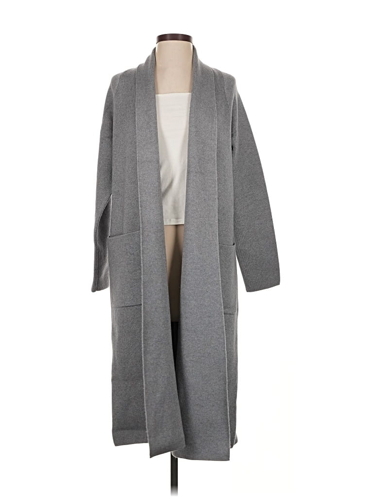 Pre-owned T Tahari Cardigan Sweater In Gray