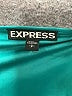 Express 100% Polyester Solid Teal Cocktail Dress Size S - photo 7