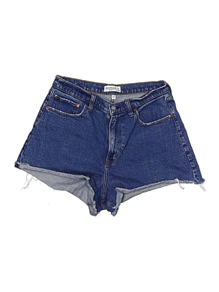Pre-owned Abercrombie & Fitch Denim Shorts In Blue