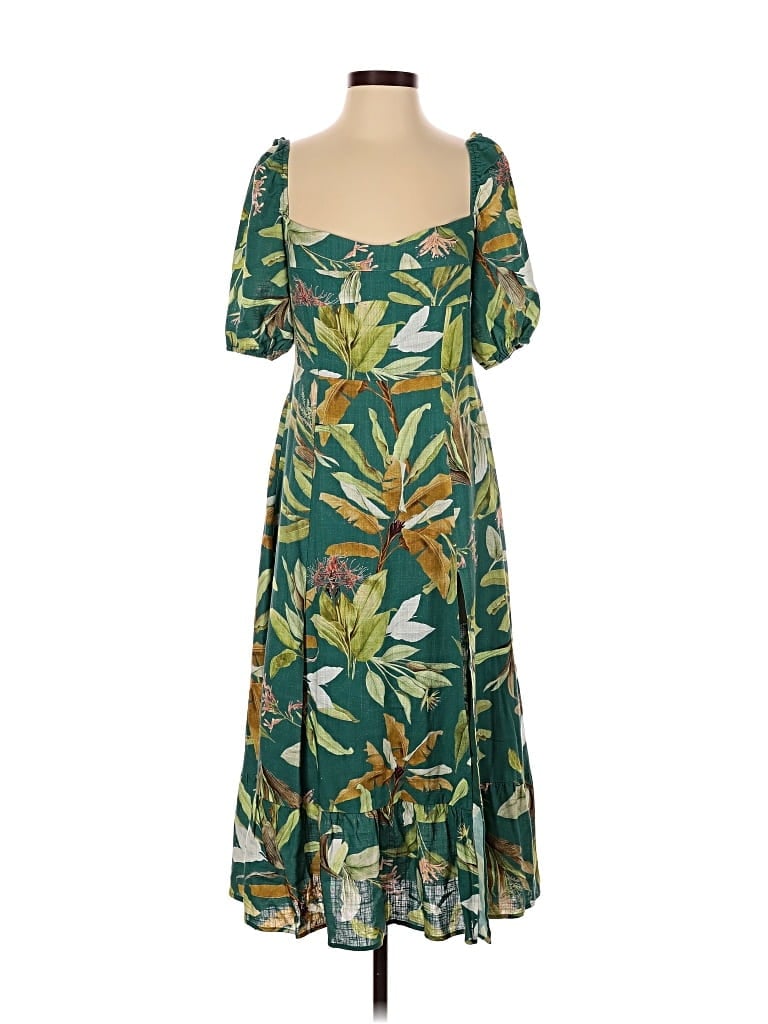 Pre-owned Opt Casual Dress In Green