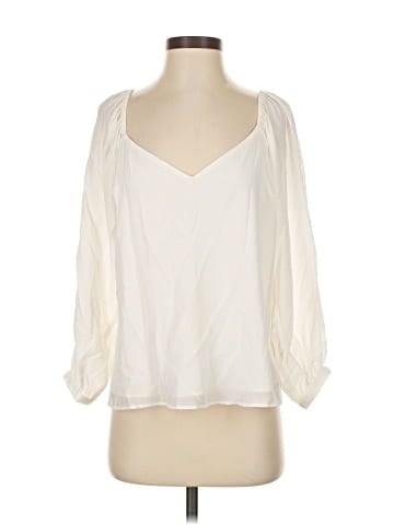Lavender Brown 3/4 Sleeve Blouse (view 1)