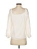 Lavender Brown 100% Polyester Ivory 3/4 Sleeve Blouse Size S - photo 2