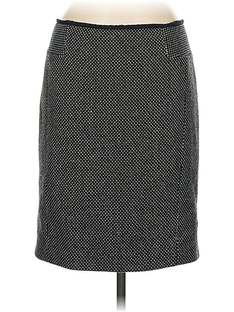 Pre-owned Ann Taylor Loft Wool Skirt In Gray