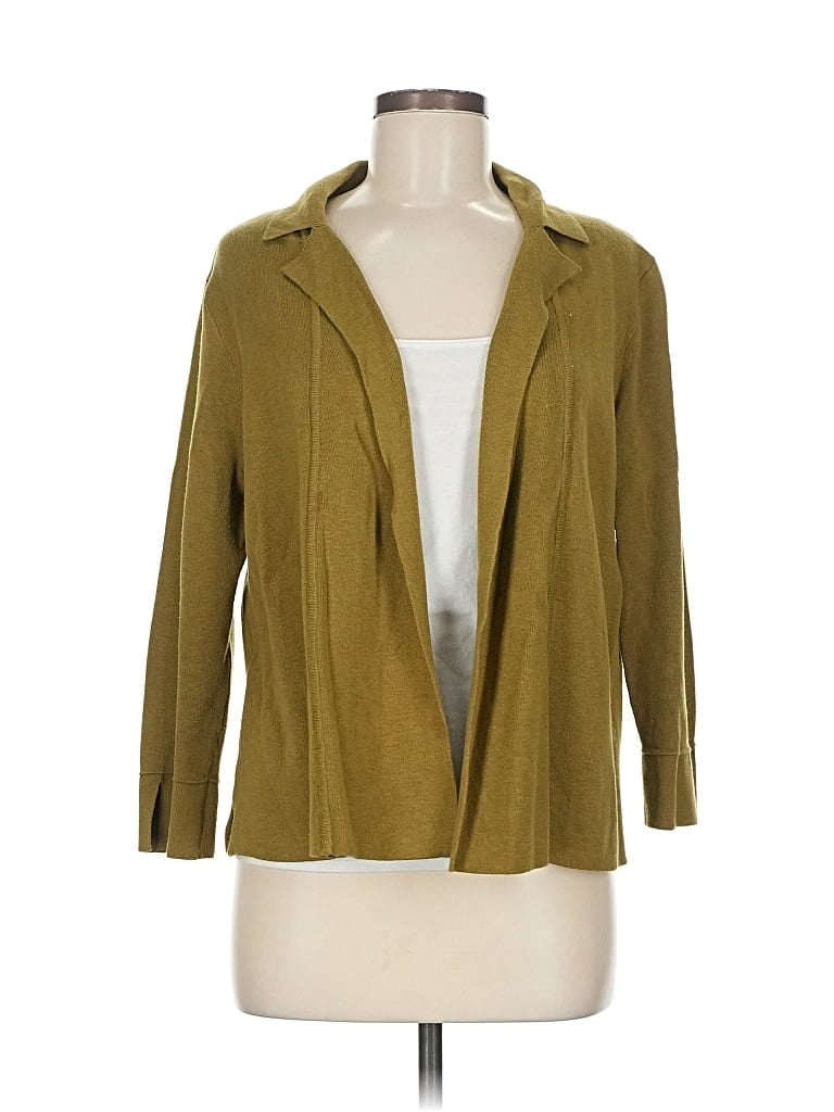 Pre-owned Jjill Cardigan Sweater In Green