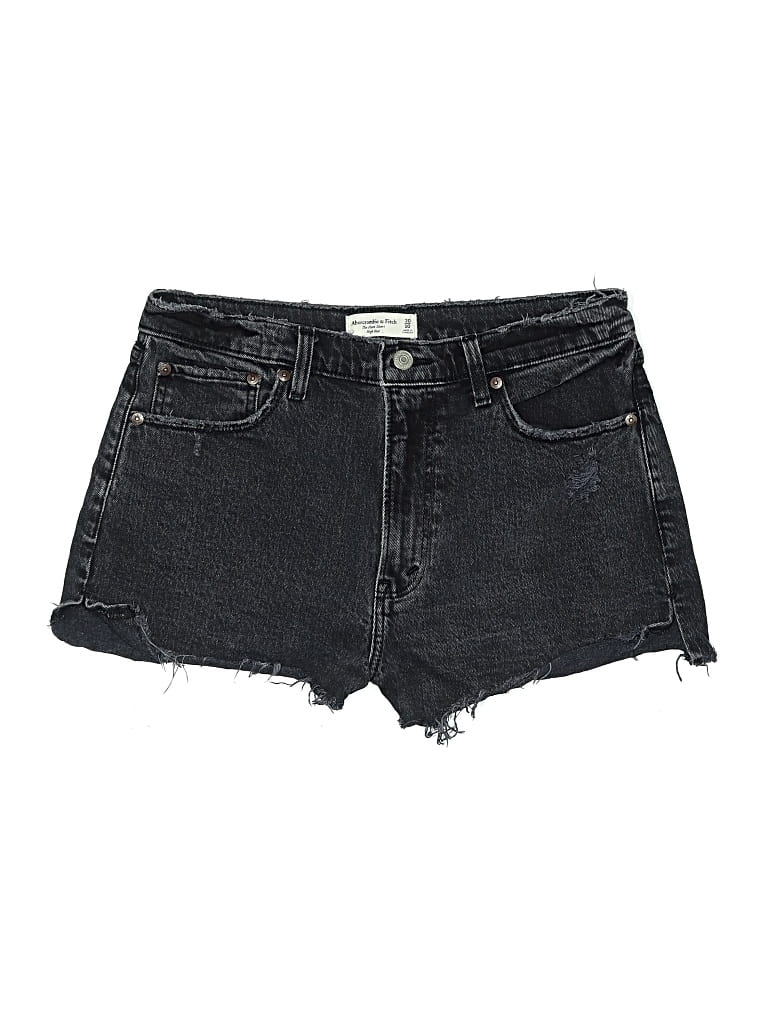Pre-owned Abercrombie & Fitch Denim Shorts In Black