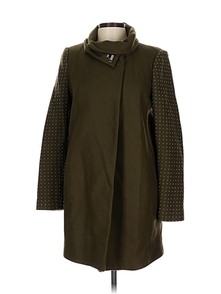 Pre-owned Zara Coat In Green