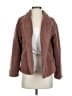 14th & Union 100% Polyester Brown Faux Fur Jacket Size XS - photo 1