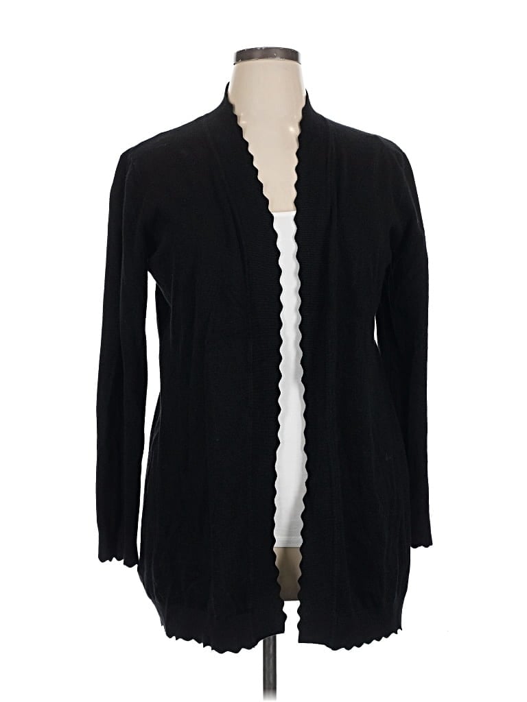 Pre-owned Evolution By Cyrus Cardigan Sweater In Black