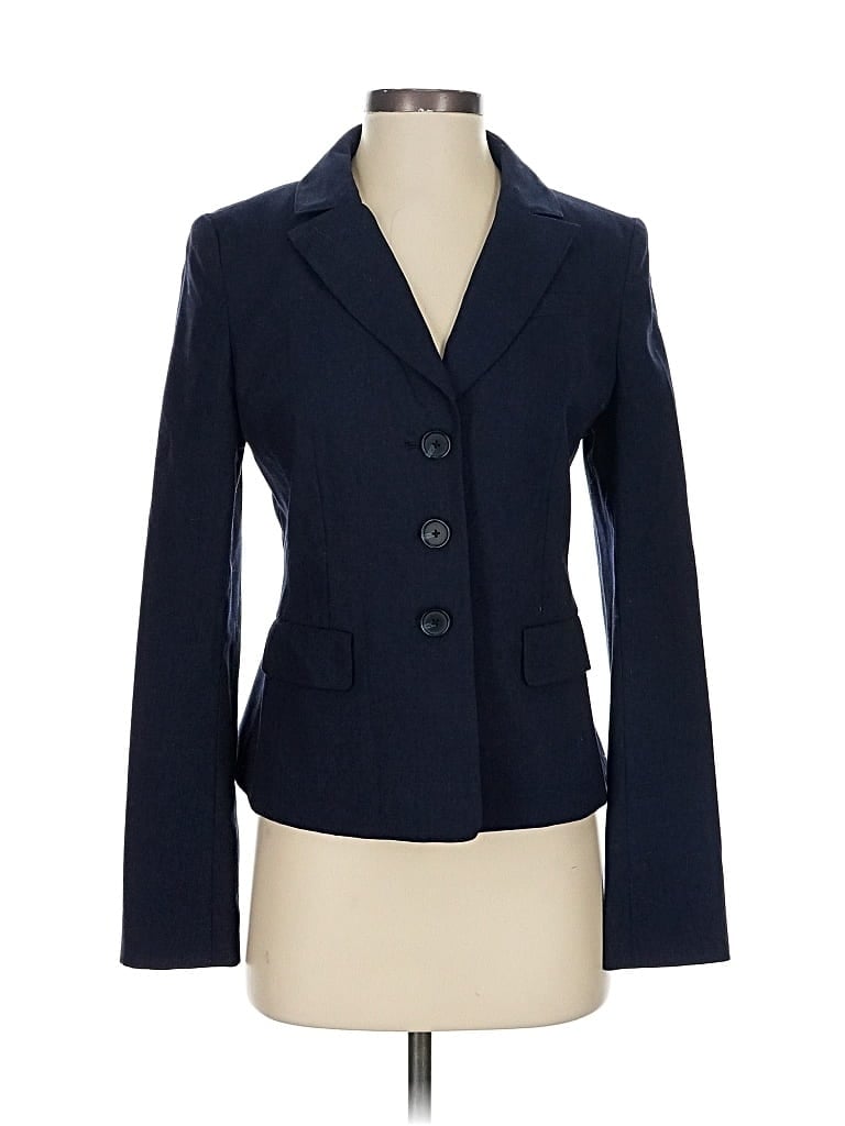 Pre-owned Ann Taylor Factory Blazer Jacket In Blue