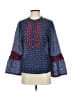 J.Crew Blue 3/4 Sleeve Blouse Size 4 - photo 1
