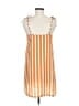Assorted Brands Stripes Orange Casual Dress Size M - photo 2