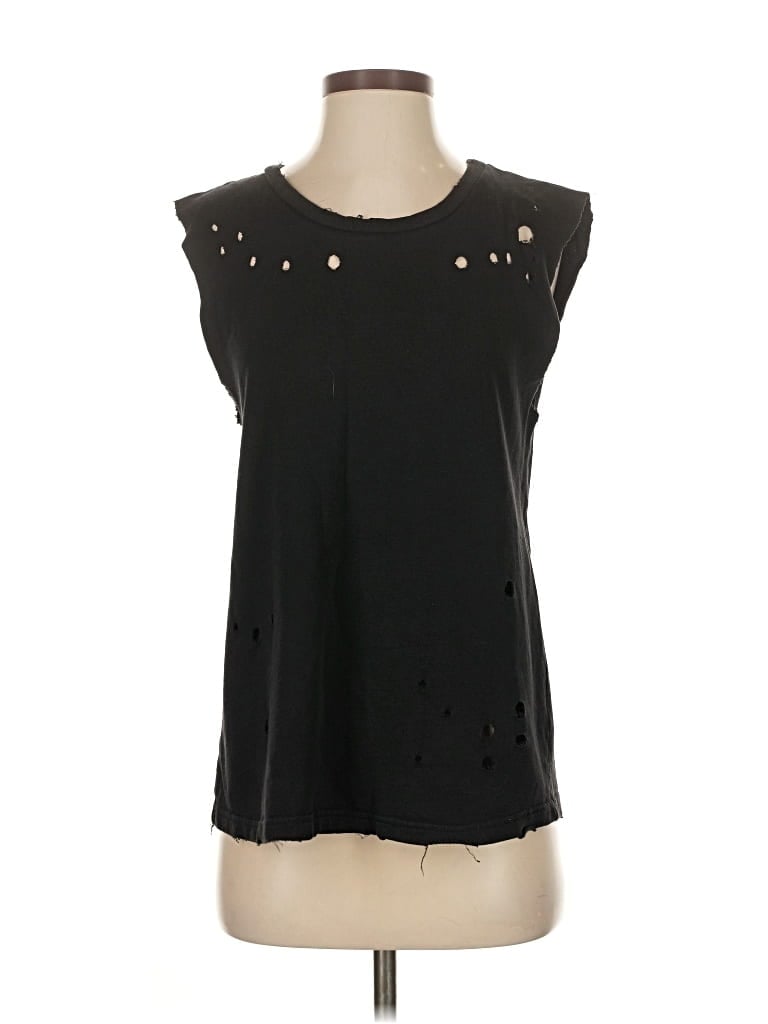 Pre-owned Cotton Candy Sleeveless T-shirt In Black