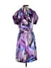 Walter 100% Polyester Graphic Purple Cocktail Dress Size S - photo 2