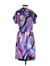 Walter 100% Polyester Graphic Purple Cocktail Dress Size S - photo 1
