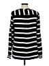Gap 100% Polyester Stripes Black Long Sleeve Top Size M - photo 2