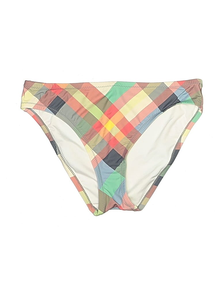 Pre-owned Sperry Top-sider® Swimsuit Bottoms Ivory Argyle Pattern Swimwear In White