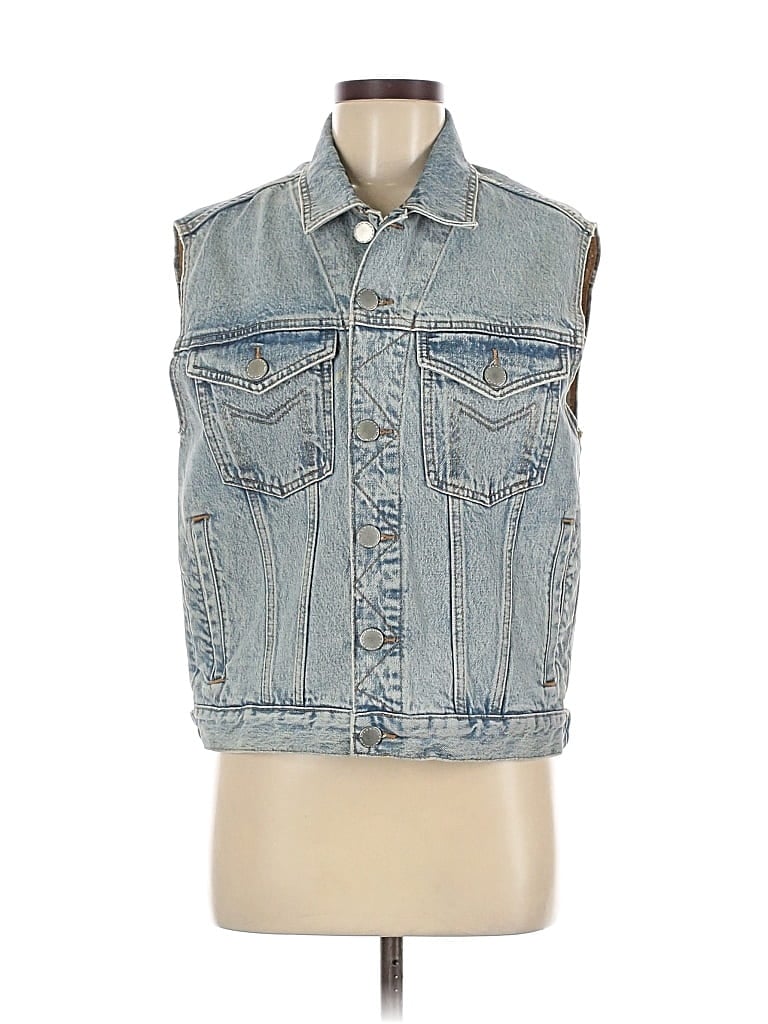 Pre-owned Maje Denim Vest In Blue