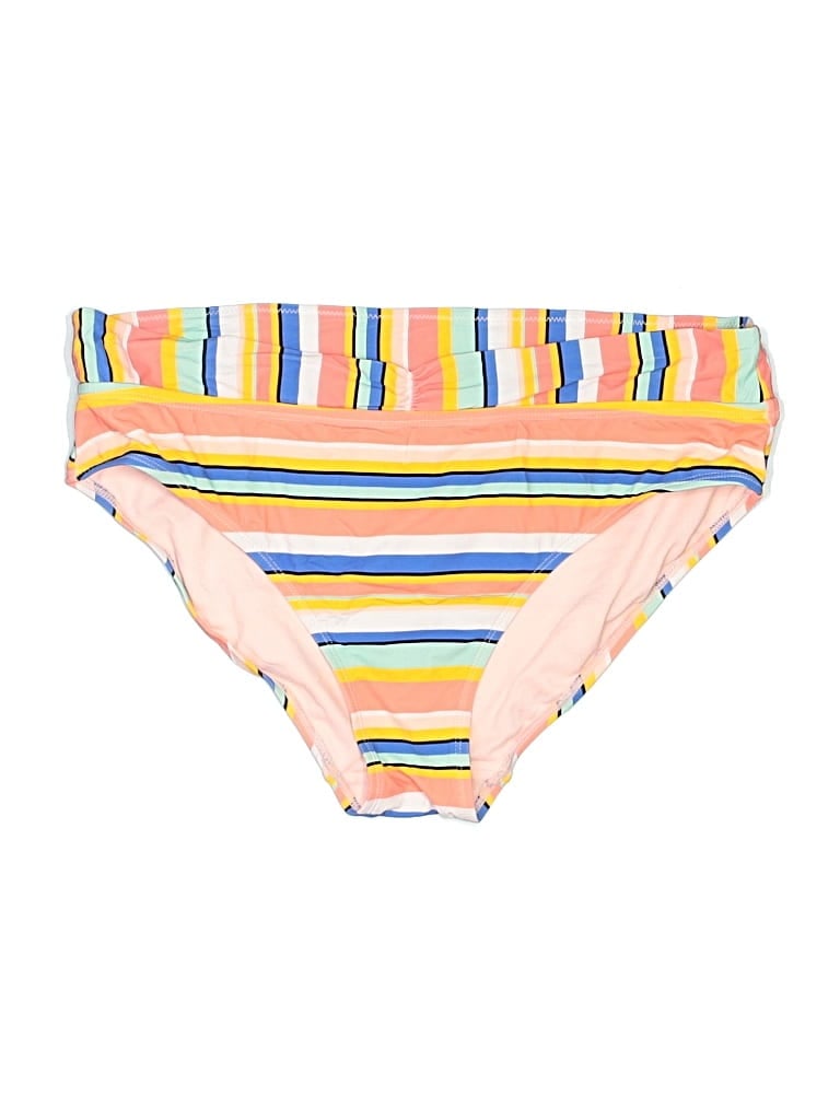 Pre-owned Time And Tru Swimsuit Bottoms In Yellow