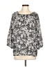 Talbots Outlet 100% Polyester Black 3/4 Sleeve Blouse Size L - photo 1