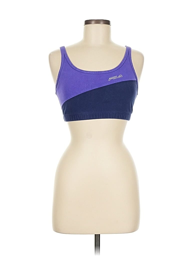 Pre-owned Fila Sports Bra In Purple