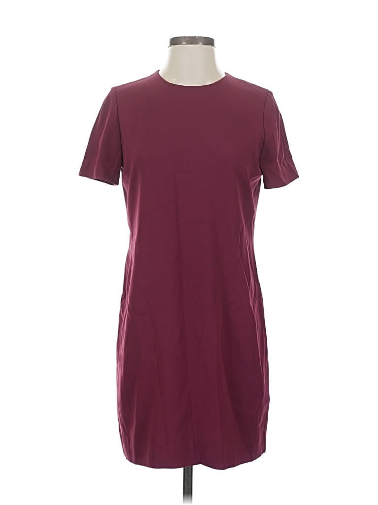Pre-owned Babaton Casual Dress In Burgundy