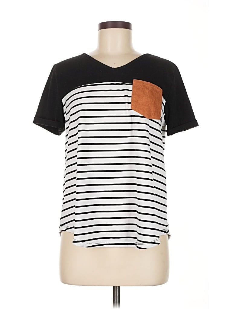 Pre-owned Unbranded Short Sleeve T-shirt In Black