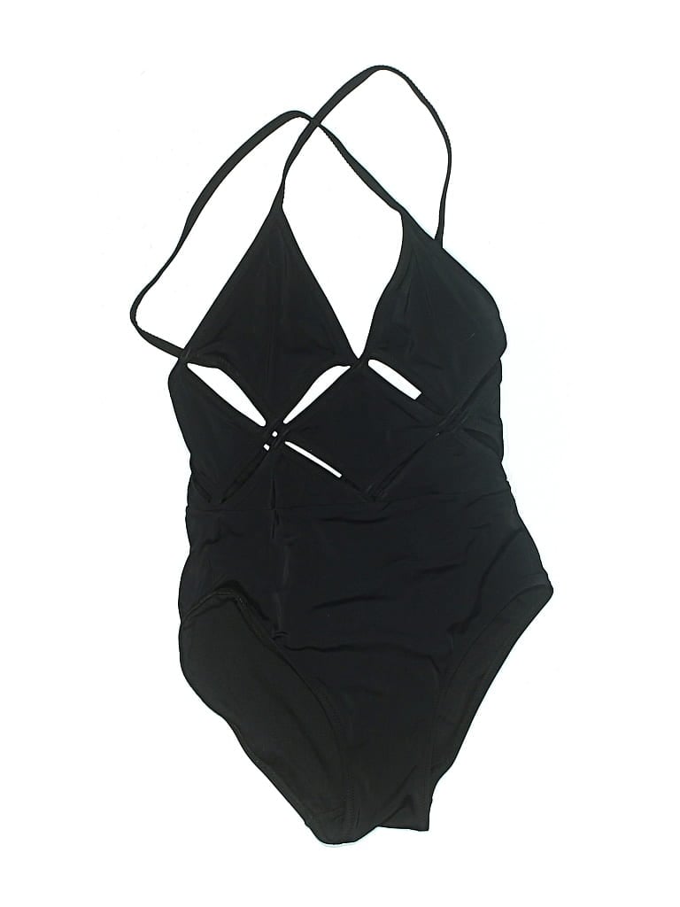 Pre-owned Oye Swimwear Bodysuit In Black