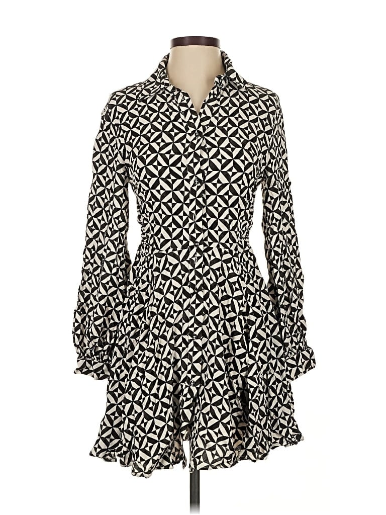 Pre-owned H&m Casual Dress In Black