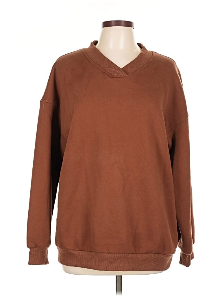 Pre-owned Unbranded Pullover Sweater In Brown