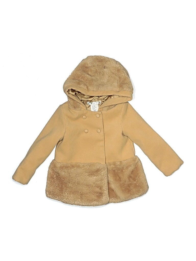 Pre-owned Max Studio Kids' Coat In Gold