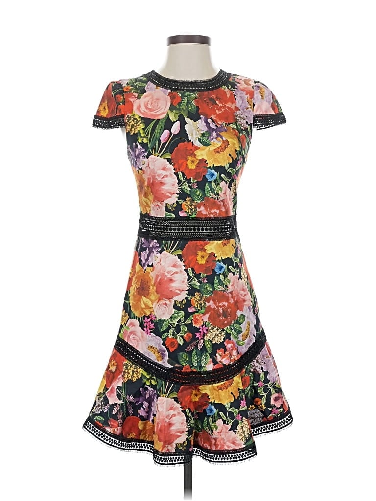 Pre-owned Alice And Olivia Alice + Olivia Cocktail Dress In Orange