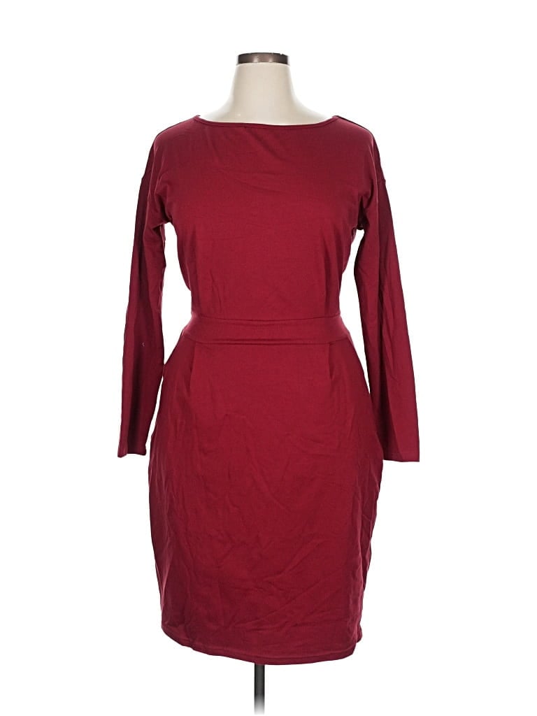 Pre-owned Prettygarden Cocktail Dress In Burgundy