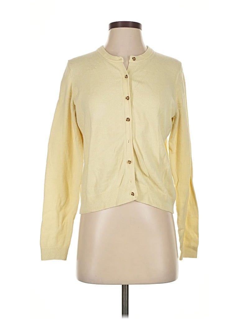Pre-owned Gap Cardigan Sweater In Yellow