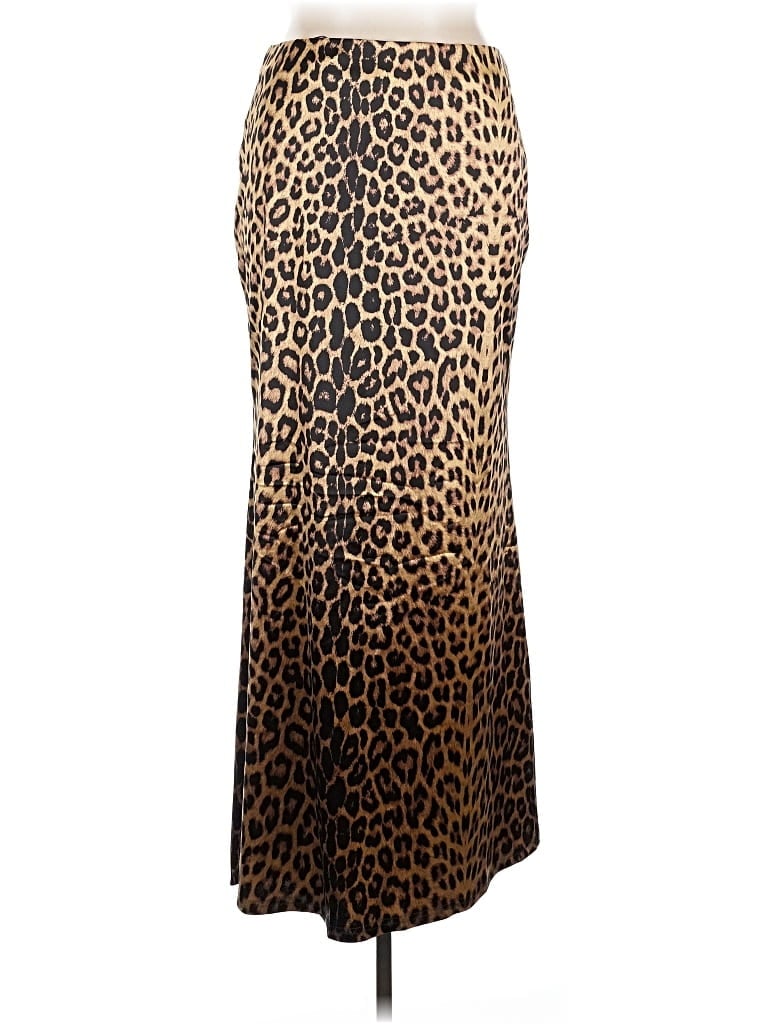 Pre-owned Shein Casual Skirt In Gold