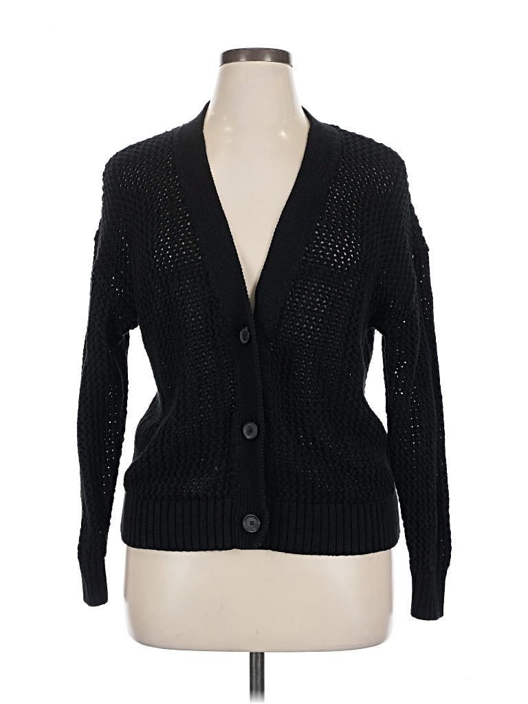 Pre-owned Gap Cardigan Sweater In Black