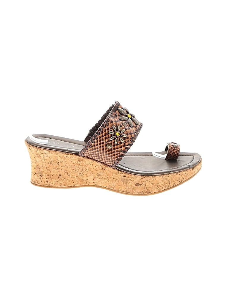 Pre-owned Unisa Sandals In Brown