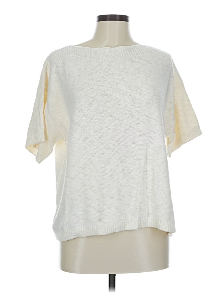 Pre-owned Ann Taylor Loft Outlet Poncho In White